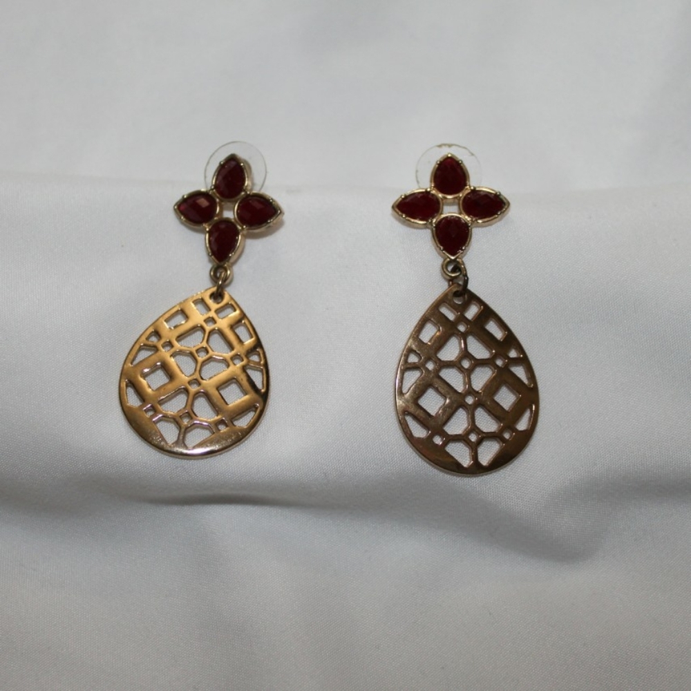 Geometric Teardrop Earrings